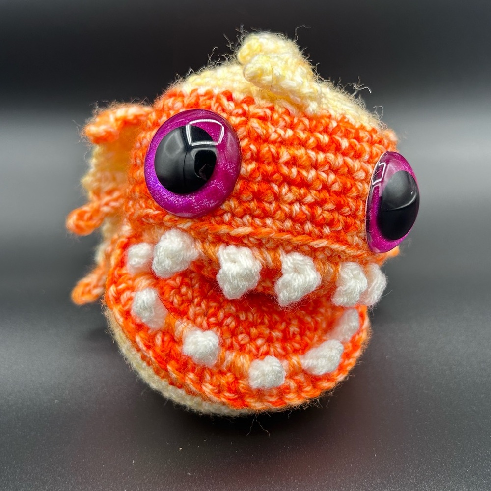 Hand-made Crocheted Mutant Goldfish